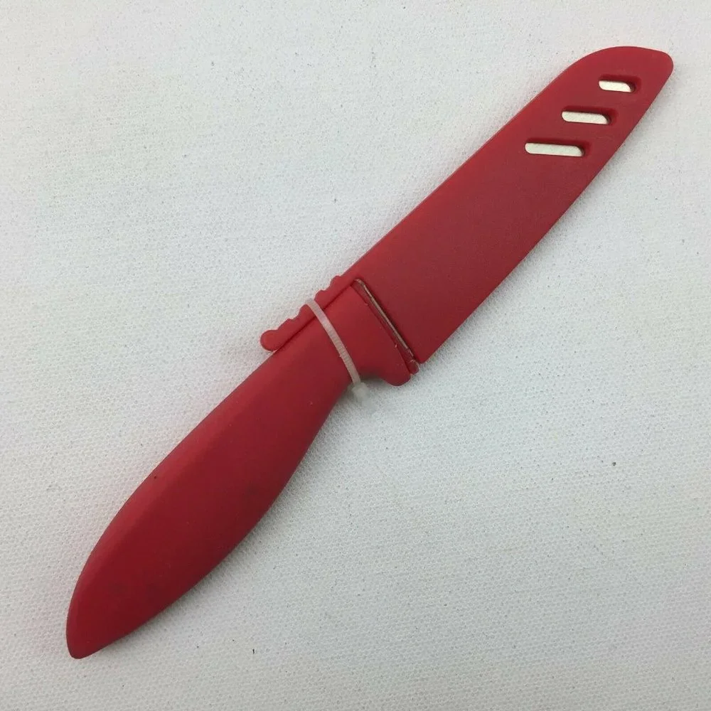 Red Silicone Kitchen Utensils Mini Set Tongs Knife Spatulas Set of 5 Spoonula